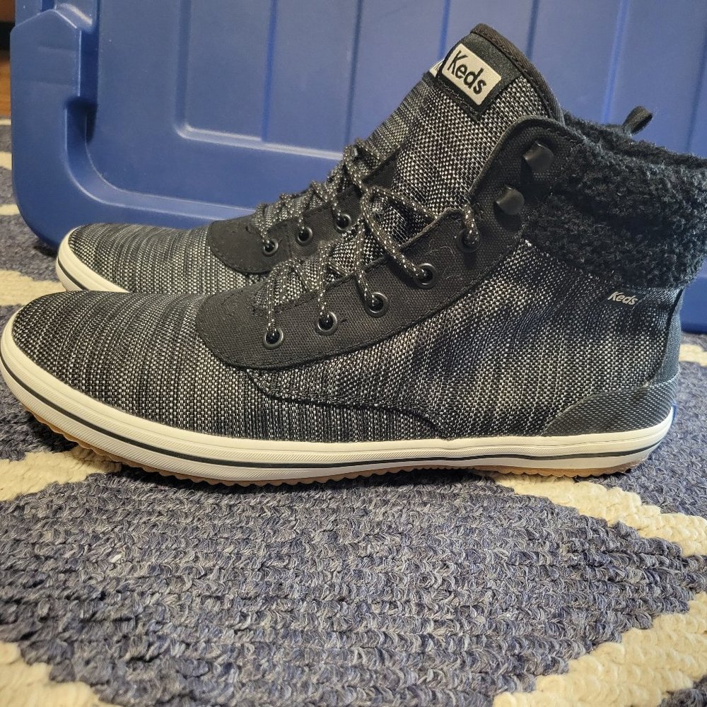 NWT Keds 9.5 Black Sneaker Boots